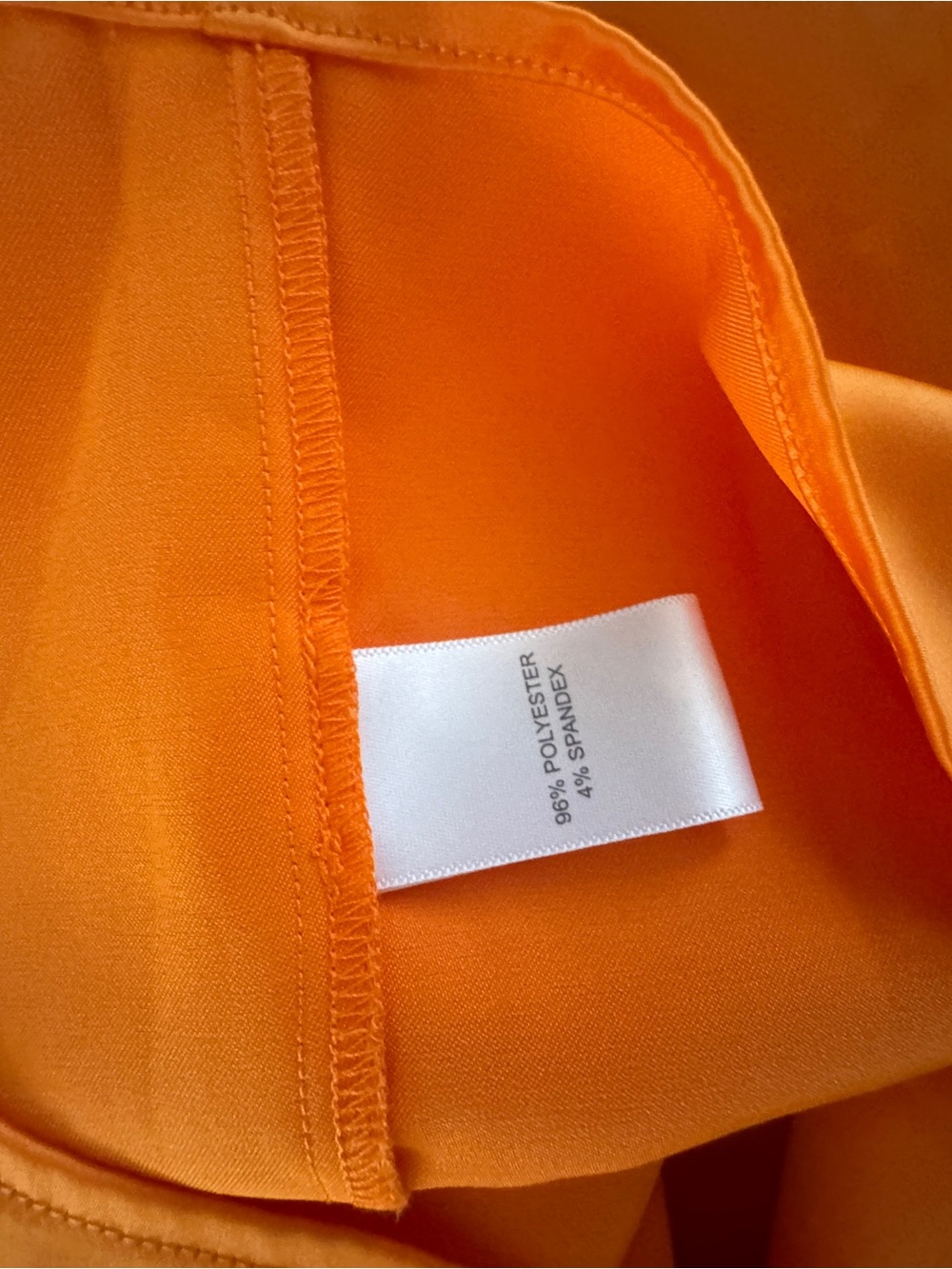 NEW House of Harlow 1960 Orange Satin Twist-Front Mini Dress, Medium - Picture 5 of 9